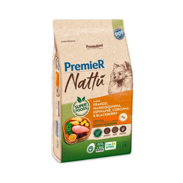 Ração Premier Nattu para Cães Adultos de Porte Pequeno Sabor Mandioquinha - Image 4