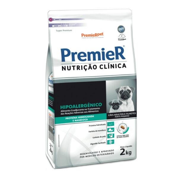 Ração Premier Nutrição Clínica Cães Hipoalergênico Raças Pequenas