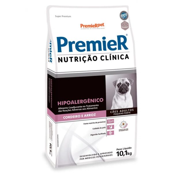 Ração Premier Nutrição Clínica Cães Hipoalergênico Pequeno Porte Cordeiro e Arroz - Image 3