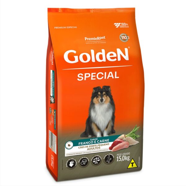 Ração Golden Special Cães Adultos Porte Pequeno Frango e Carne - Image 3