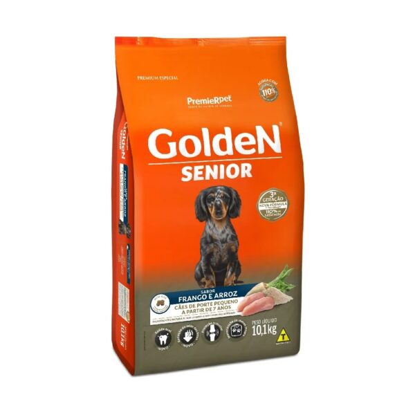 Ração Golden Fórmula Sênior Raças Pequenas Frango e Arroz Mini Bits