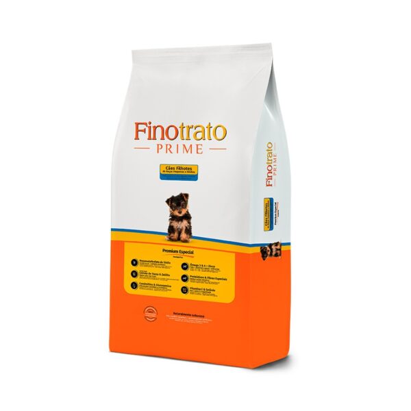 fino trato Ração Fino Trato Prime High Premium Cães Filhotes Raças Pequenas E Médias 3kg