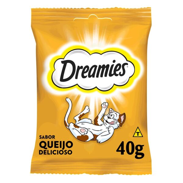 Petisco Dreamies Queijo para Gatos Adultos 40 g