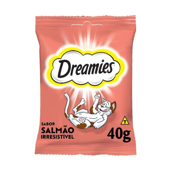 Petisco Dreamies Salmão Irresistível Gatos Adultos 40g