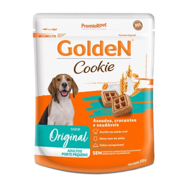 Cookie Golden Cães Adultos Porte Pequeno Original 350 g